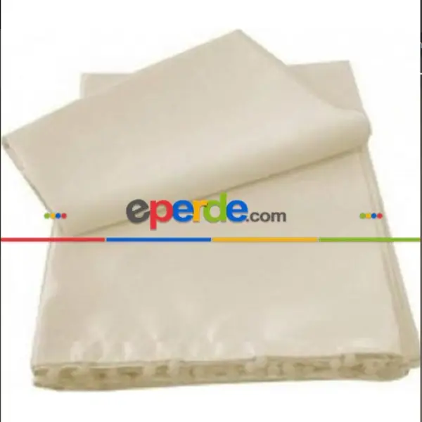 1. Kalite Saten Krem Uzun Güneşlik- Krem