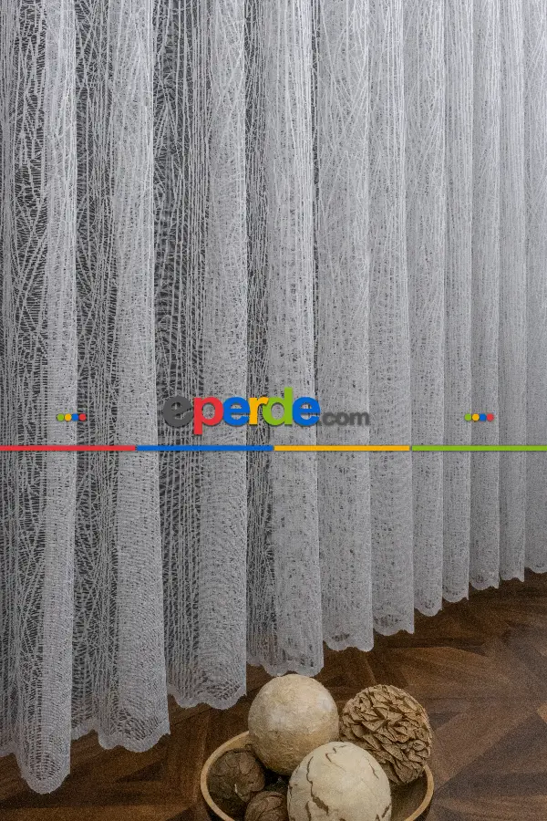 Oturma Odası - Cam Kırık Desen Tül Yeni Tasarım Tül Moda Tül