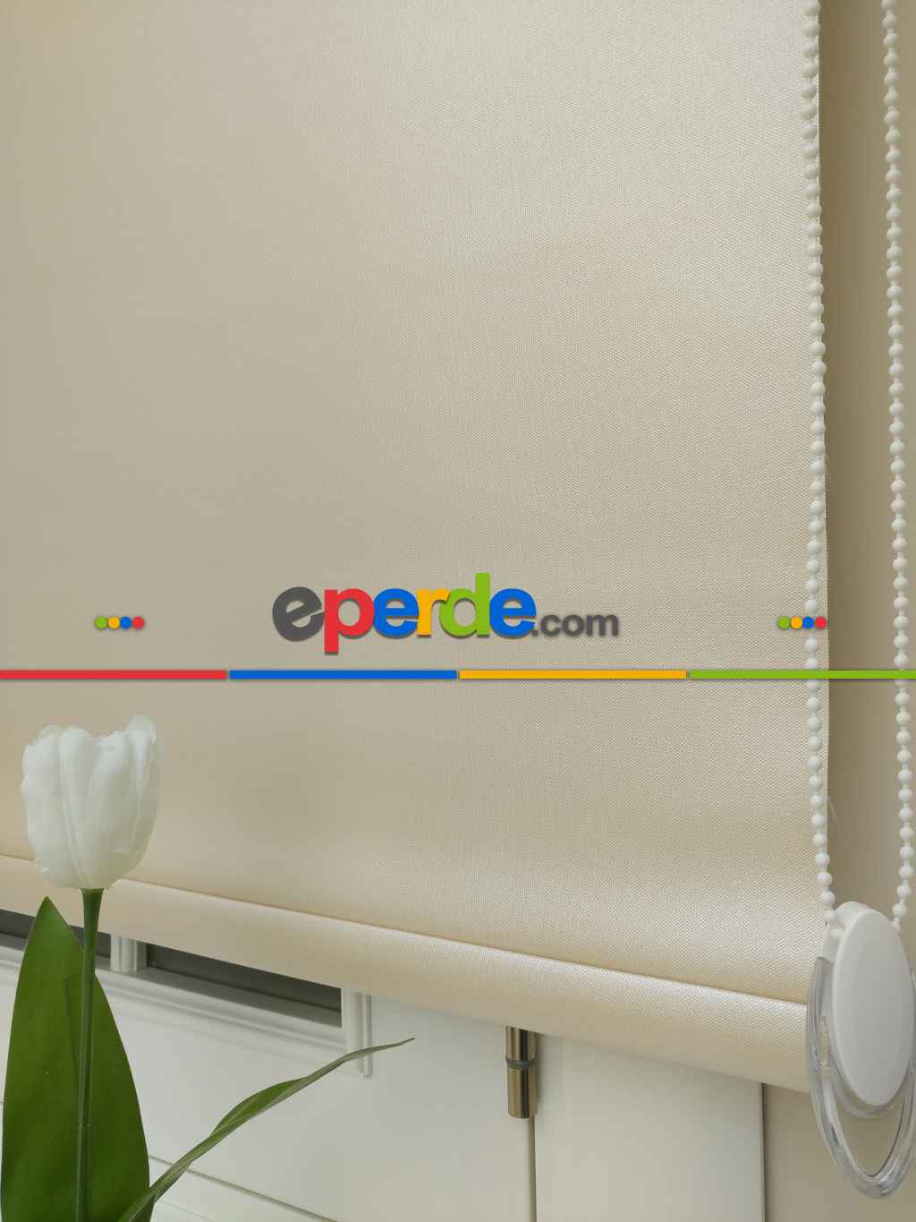 Yaldızlı Blackout Işık Geçirmeyen Stor Perde -şampanya Rengi 1.kalite- Krem Koyu