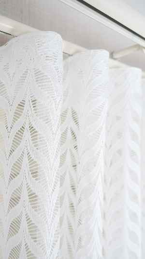 Ekru Nakışlı Tül Perde, Ağır Gramajlı Premium Seri, 7 Renk