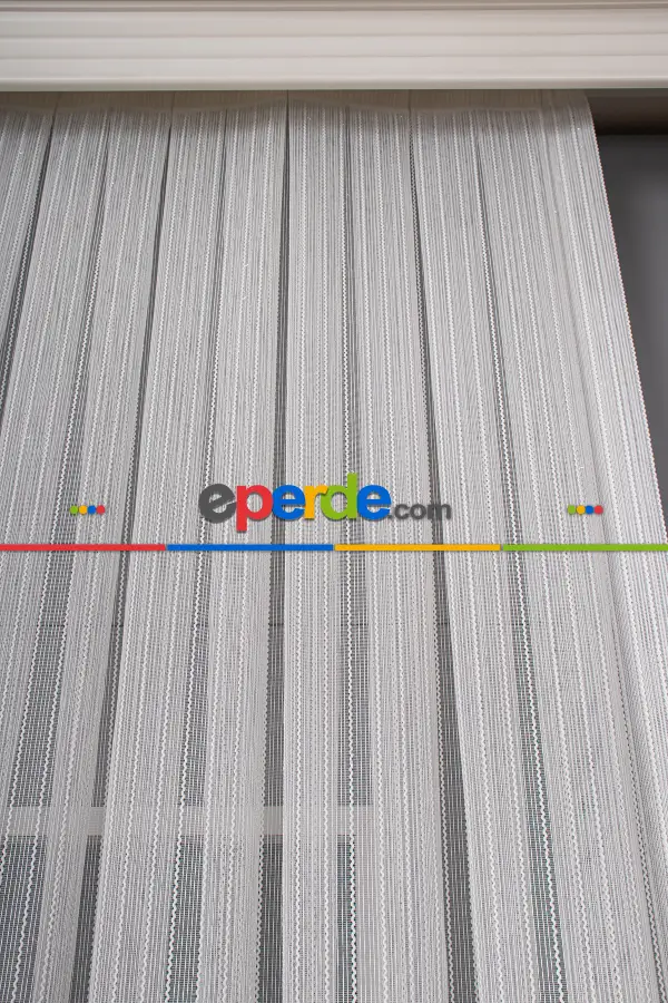 Mutfak Tül Tek Makarna Armür Düz Tül Perde - Kurşunlu Tül