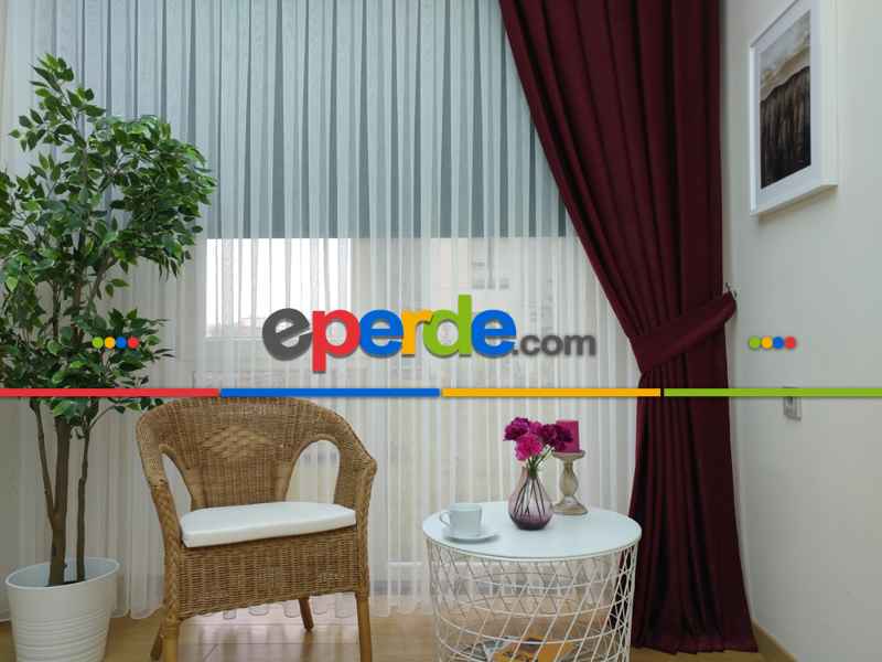 Soft Fon Perde- Bordo