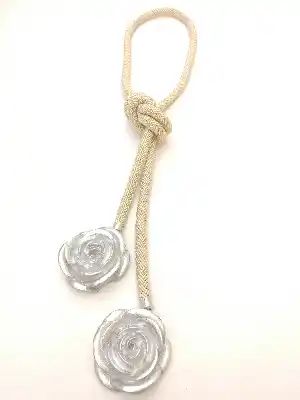 Bej Rose Braçol Perde Bağı Fon Bağı- Kum Beji