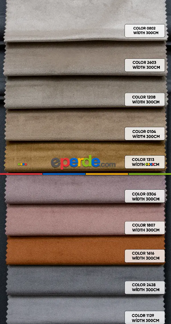 Yatak Odası - İthal İpek Kadife 1.sınıf Fon Perde