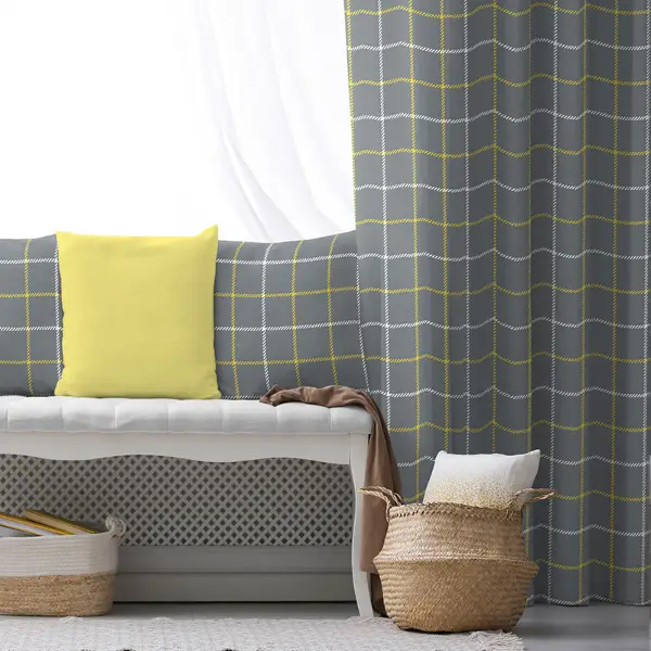 Salon Fon Perde Evim1613-4 Kumaşı Kalındır Duck Bezi Değildir- Mavi-beyaz