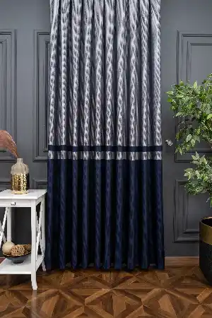 Outlet Dökümlü Jakarlı Modern Desen Fon Perde 1.kalite 100 Cm X 256 Cm 100cm X 256cm 