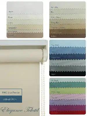 Yatak Odası Stor Perde - Düz Stor Perde Pvc Pastel Serisi - Yıkanabilir Stor- Siyah-yeşil-mavi-gri-füme-antrasit-kırmızı-krem-bej-ekru-kahve-çok Renkli-camel
