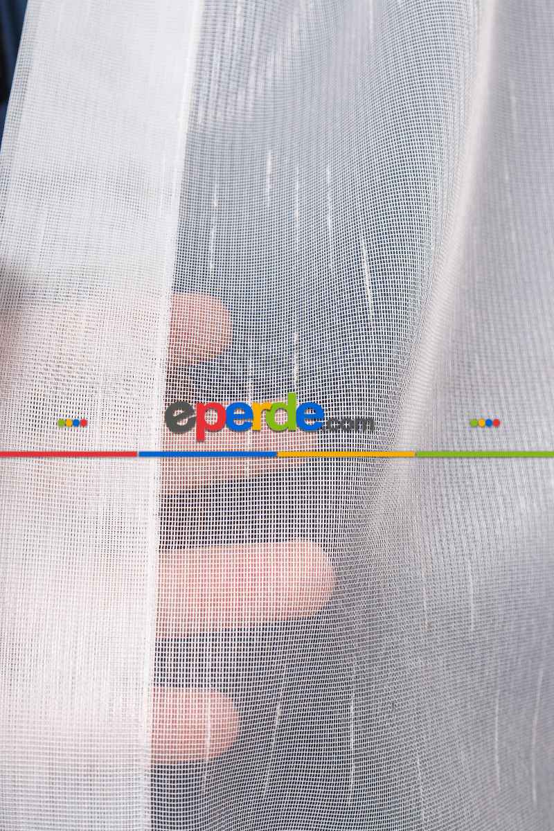 Salon Tül Modelleri - Armül Zemin Düz Tül Perde Özel Seri Ekm3