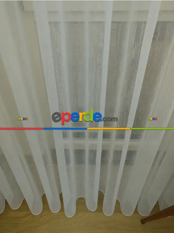 Şantuklu Tül Perde Modern Perde - Kurşunlu Tül