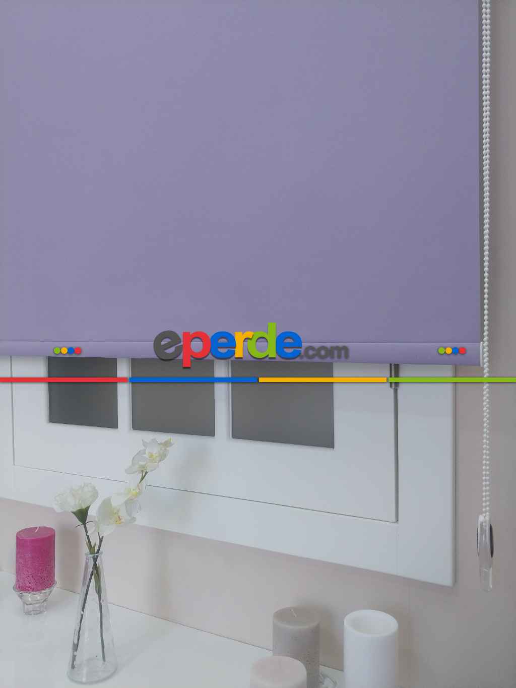 Karatma Stor Perde Ylz 16021 ( Lila Blackout )- Ekru