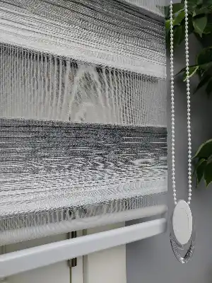 Renk Geçişli Pliseli Zebra Gri-beyaz Yeni Sezon Perle Home