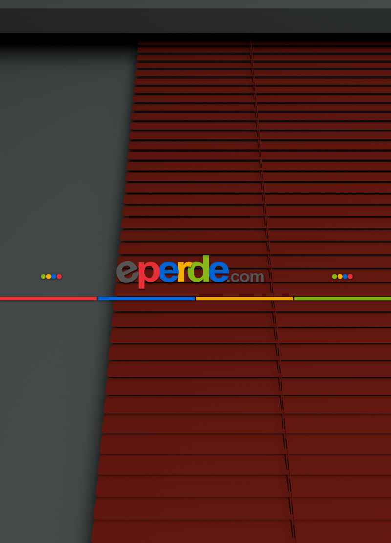 Mutfak - 1. Kalite Kırmızı - Alüminyum Jaluzi Perde - 25mm Kalınlığında