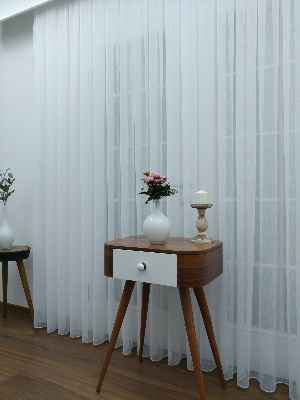 Mutfak Tül Perde - Mutfak Perdesi- Ekru