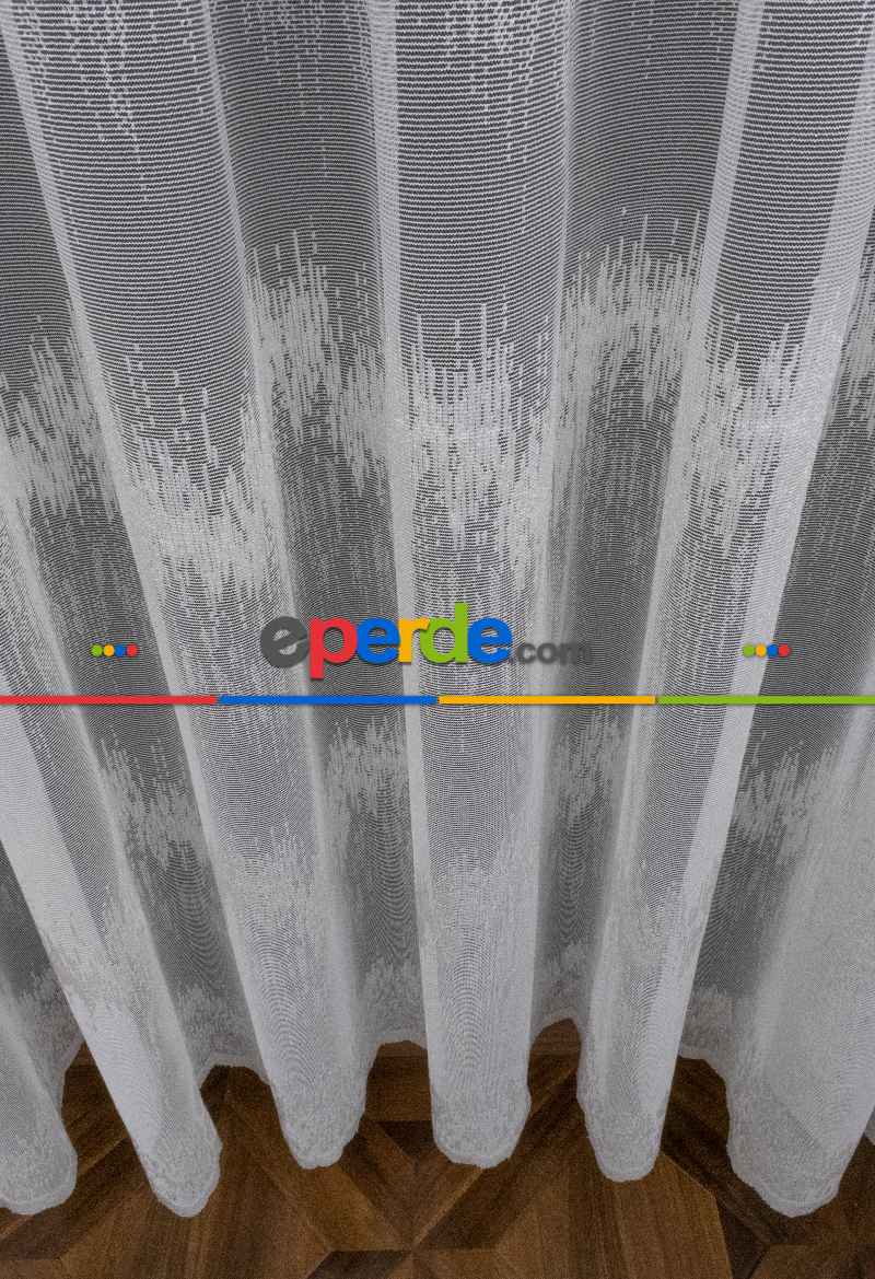 Taç Ütü İstemez Zikzaklı Yeni Tasarım Model Tül