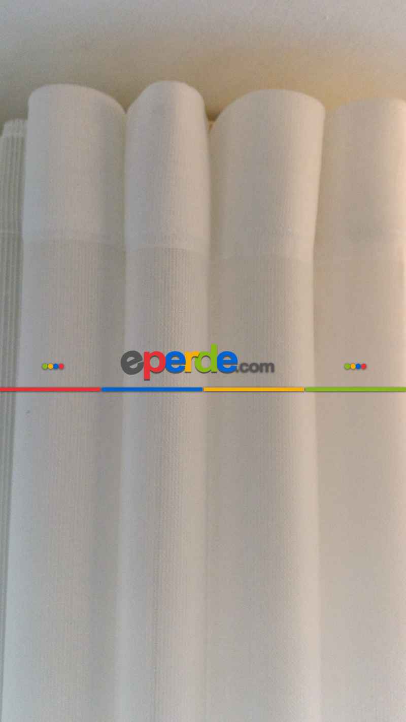 İpeksu – İpeksi Dokulu Modern Yumuşak Tül Perde Renk Ekru