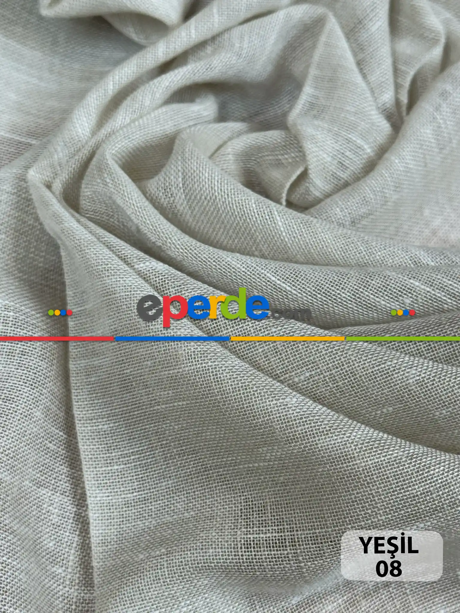 5 Renk İpek Keten Tül Perde, Premium Seri, Kurşunlu Tül