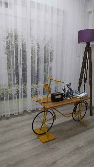 Düz Dökümlü Tül Perde - Ekru- Ekru