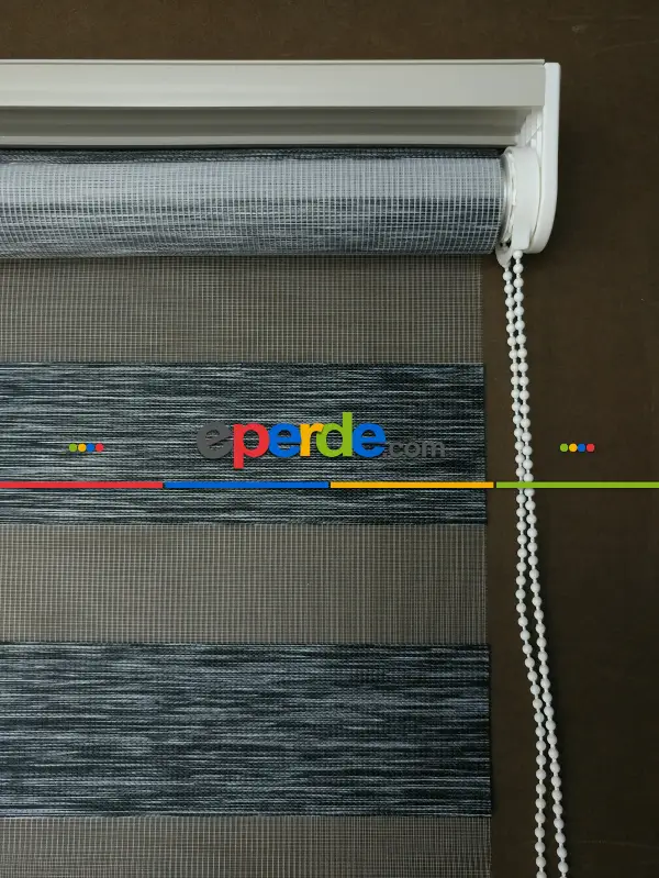 Zebra Perde -bambu Zebra (eco Serisi )- Füme-antrasit