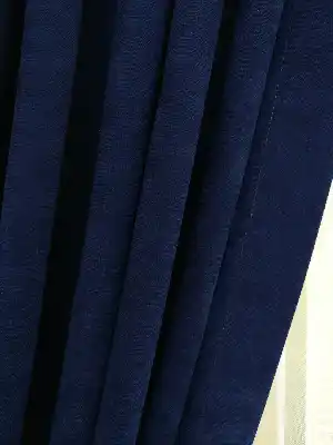 Lacivert Düz Sade Fon Perde Dökümlü ( En 150cm Dökümlü Fon )- Lacivert