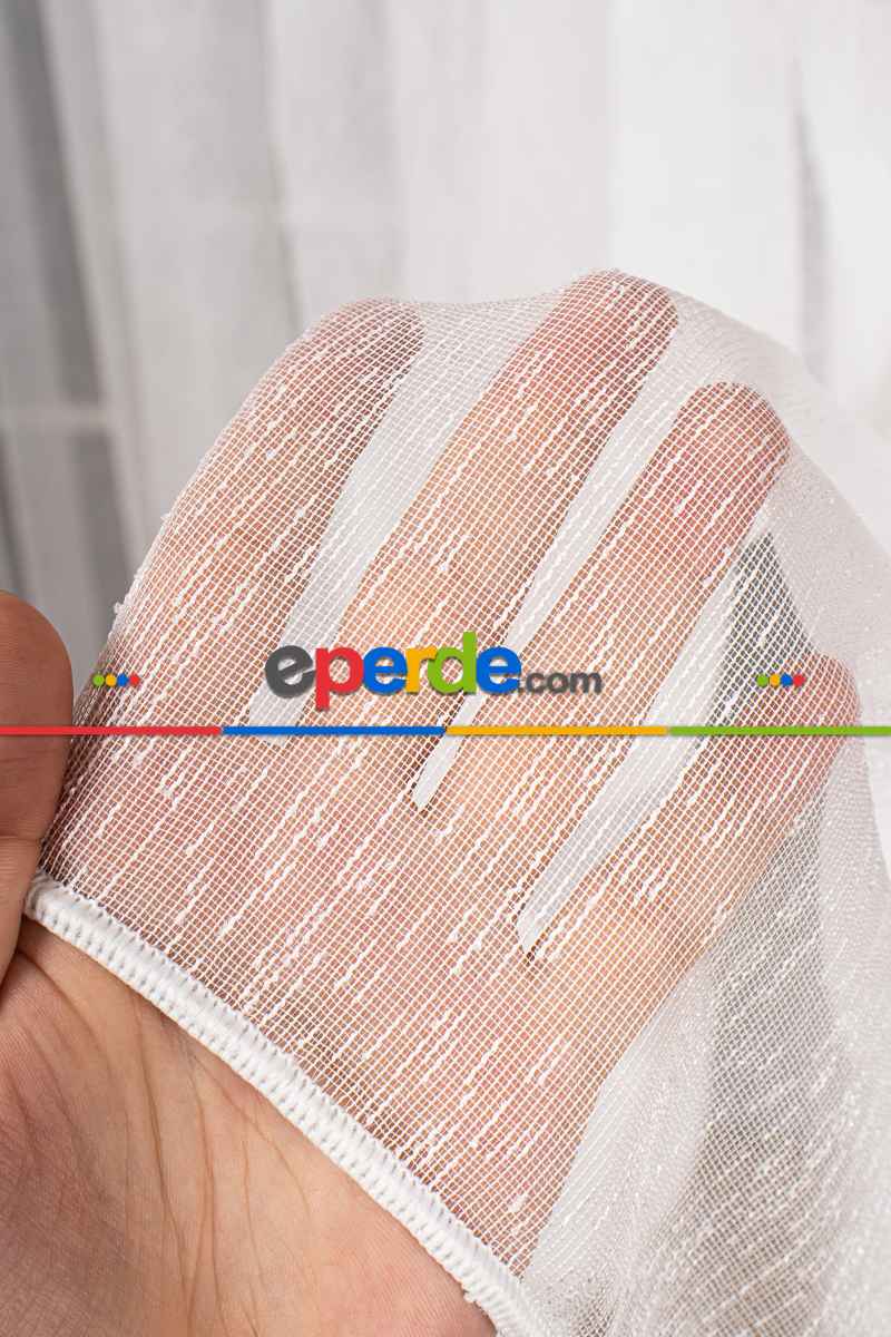 Salon Tül Perde - Tül Fırsat !!! Şantuk Birinci Kalite Tül Ekru Renk Kırık Beyaz- Ekru