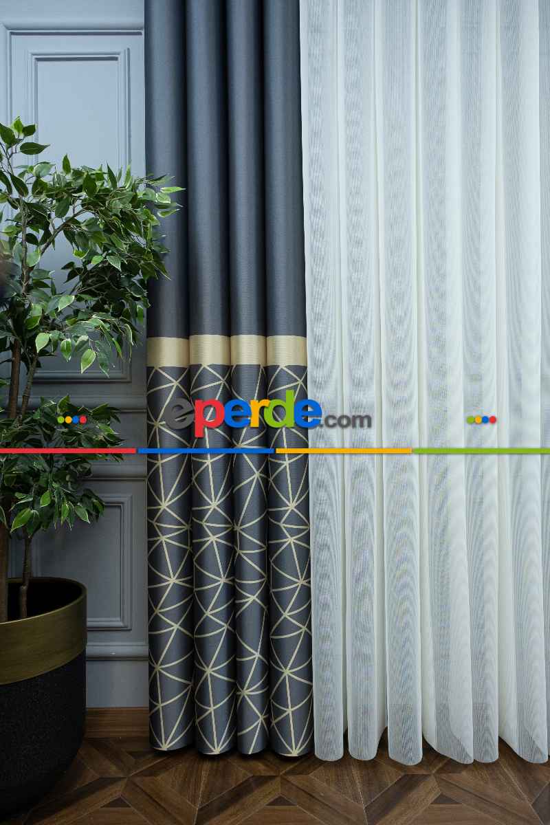 Yatak Odası - Lens Akıllı Dikey Tül Perde Koza-34- Çok Renkli 2