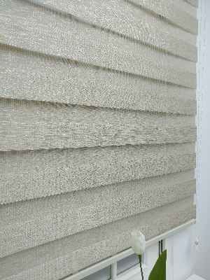 #üreticifirma %40 Indirimli !!! Bej - Bambu Zebra Perde - Simli- Bej