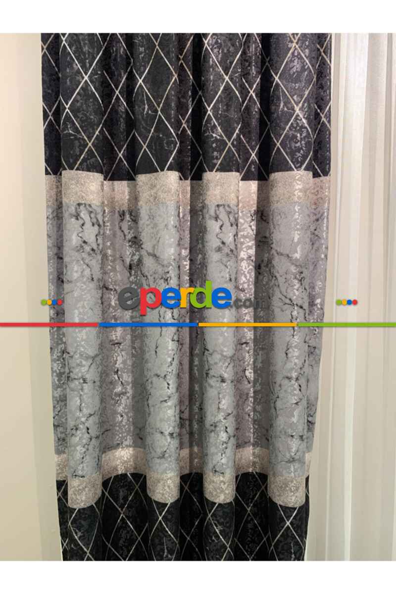 Brillant Fon Perde Yeni Moda Tasarım Renk Kanat Yan Perdeler Salon Misafir Odası Perde