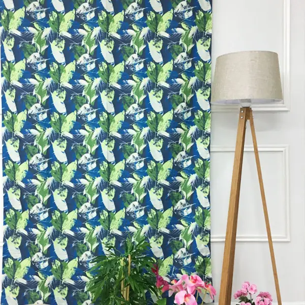 Mutfak Fon Perde Baskılı- Yeşil