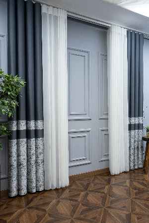 Lens Akıllı Dikey Tül Perde-11- Antrasit