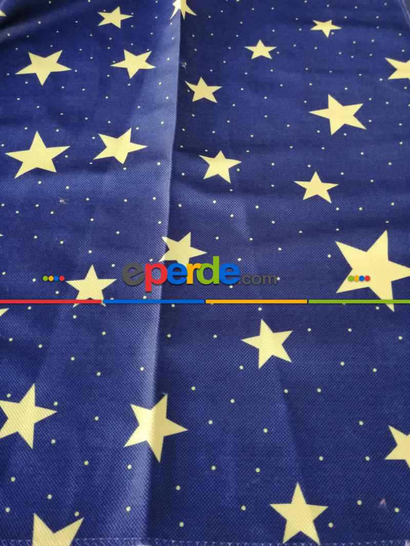 Milano Çocuk Odası Yıldız Pano Fon - Mavi 50cm X 1cm 