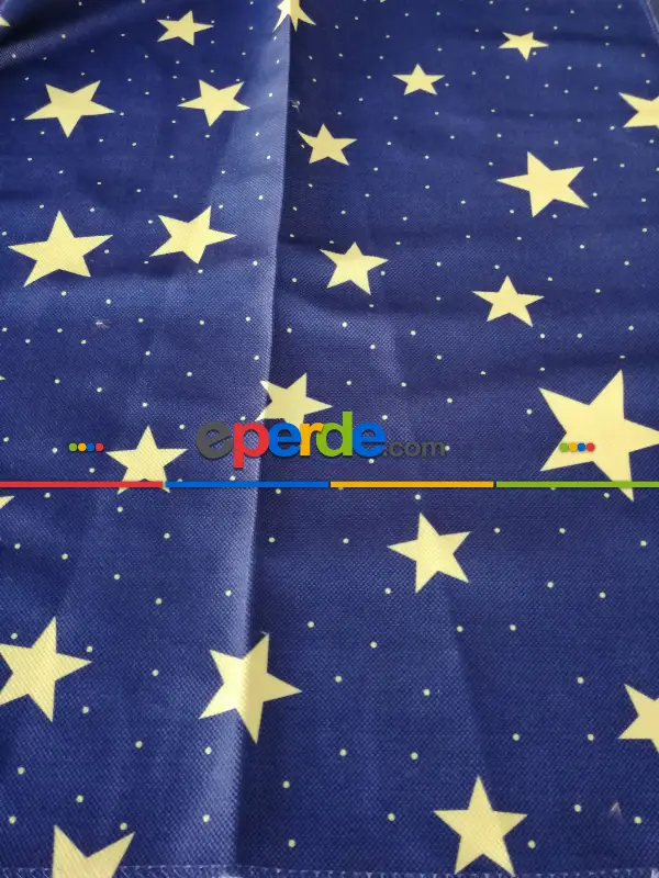 Milano Çocuk Odası Yıldız Pano Fon - Mavi 50cm X 1cm 