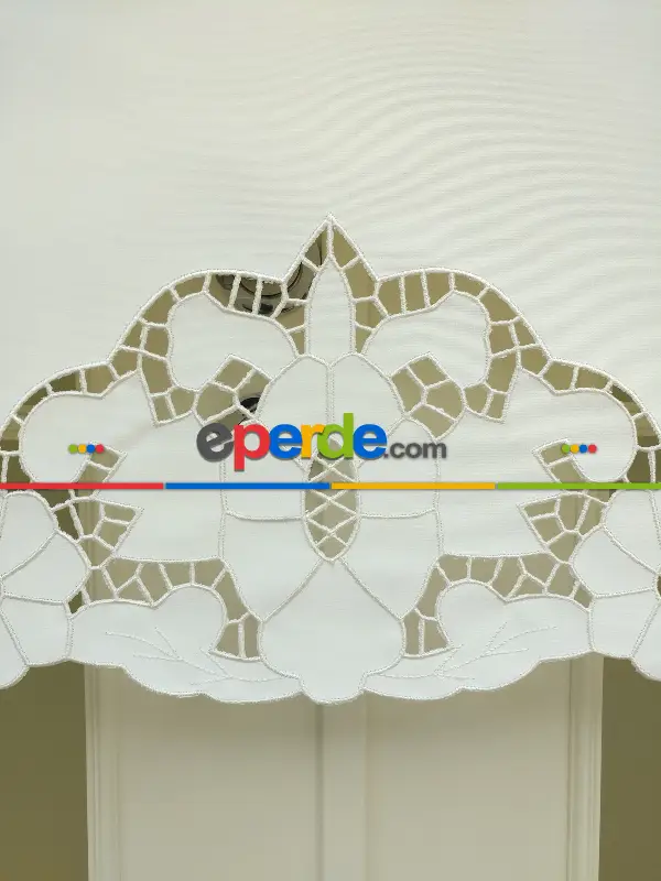 Nakış İşlemeli Stor Perde 33 Farklı Renk Seçeneği- Gri-füme-antrasit-beyaz-krem-ekru-çok Renkli