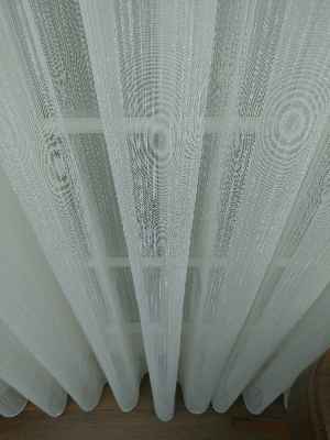 Perdeks Home Tül Perde 02 Lux Series- Ekru - Kurşunlu Tül