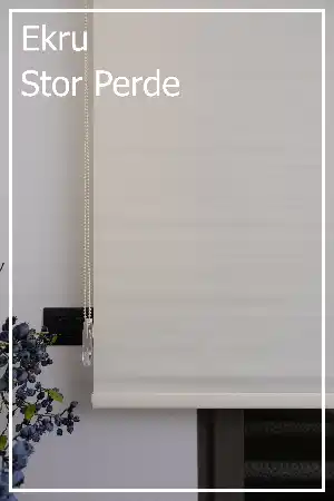Stor Perde Yıkanabilir Leke Tutmaz A Kalite - Ekru Ve Beyaz- Beyaz-ekru
