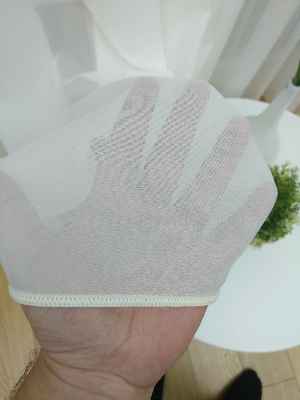 Ekru Kreep Düz Tül Perde Yeni Nesil Trend Tül