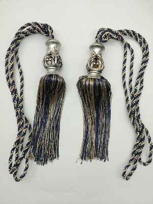 Fon Bağı Braçol Çift Renkli Lacivert-kahve- Lacivert-kahve