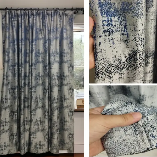 Yatak Odası - Geniş Enli Jakarlı Dokuma Salon Yatak Odası Lüks Perdeler 33 Renk Seçenekli