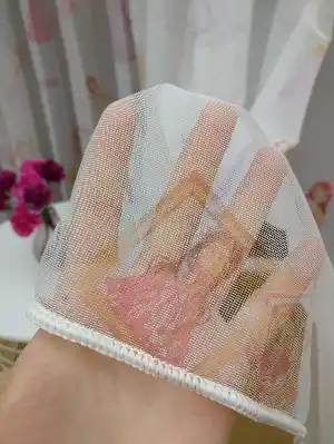 Çocuk Odası Tül Perde - Pembe Dijital Baskılı Prenses Desenli-  Çok Renkli 3