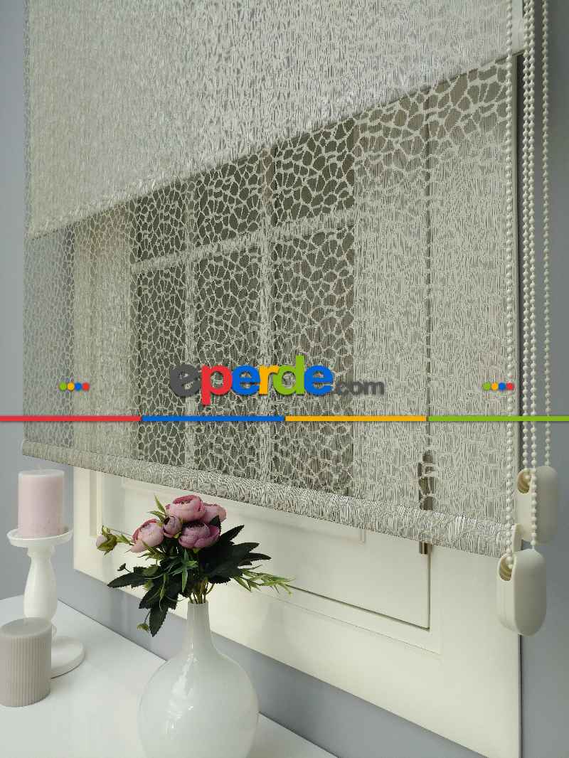 Çiftli Sistem Dantel Stor- Siyah-altın