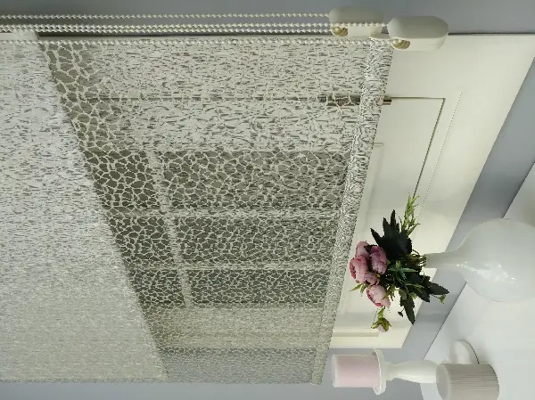 Çiftli Sistem Dantel Stor- Siyah-altın