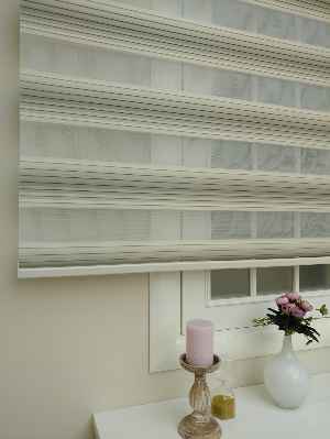 Salon Zebra Perde - Zebra Perde - Degrade Pileli Zebra ( Renk Geçişli Pileli )- Bej