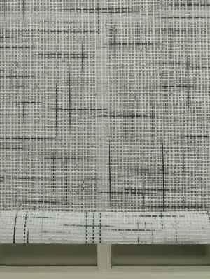 Keten Tül Stor Wicker - Çiftli Sistem Tül Stor Perde (wicker)- Gri-füme-antrasit