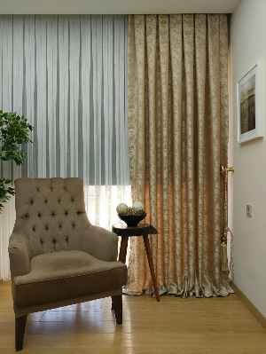 Sütlü Kahve Renk Jakar Dokuma Fon Perde- Sütlü Kahve