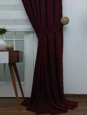 Mürdüm Düz Fon Perde (280 Eninde)- Mürdüm