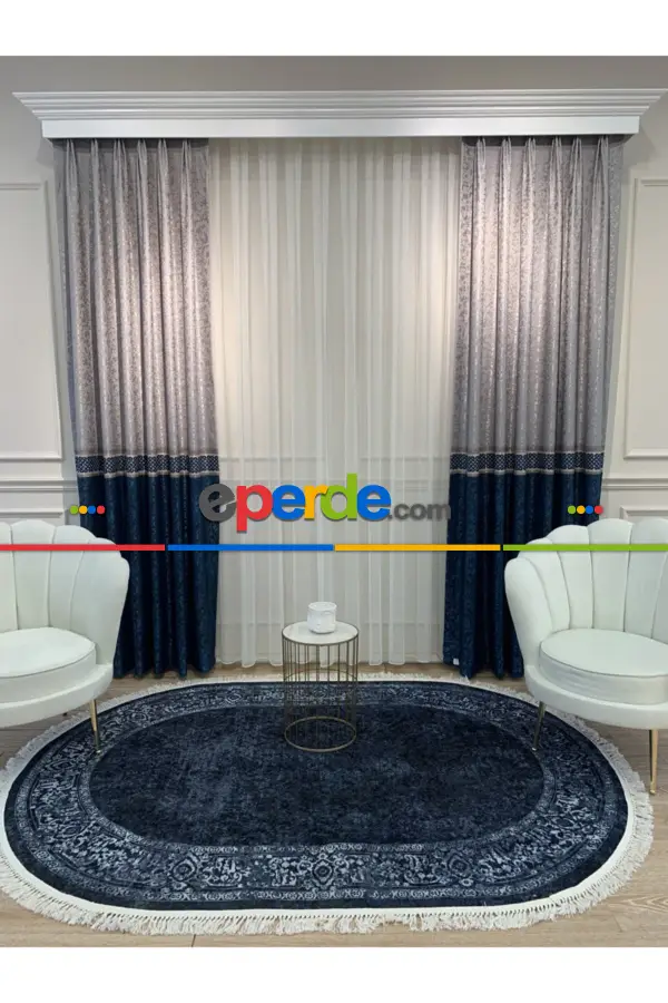 Yatak Odası - Brillant Perde Livabonarperde Yeni Tasarım Desen Renkl Fon Perde Yan Perde Kanat Perde