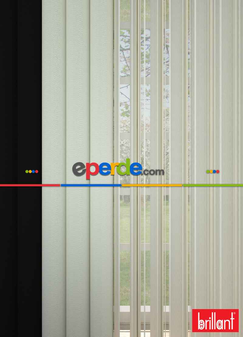 Brillant Akıllı Tül Siyah-açık Krem Perde Tül Dikey Zebra Perde Düz 1. Kalite