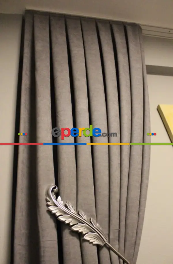 Ada Fon Petek Kadife 12488 Gri