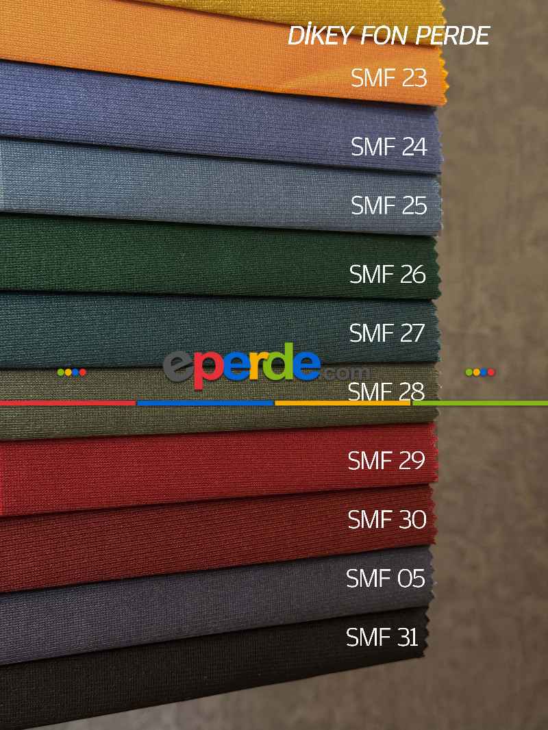 Brillant Akıllı Tül Perde, 20 Farklı Renkli Tül Dikey Zebra Perde 1. Kalite