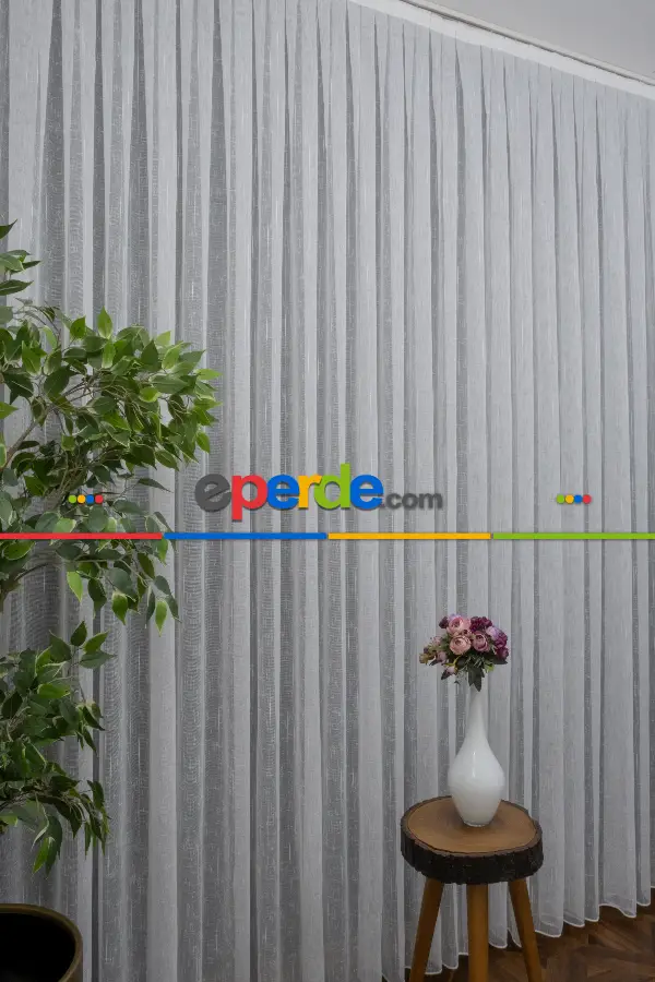 Genç Odası - Natural Keten Tül 1.kalite Ütü İstemez