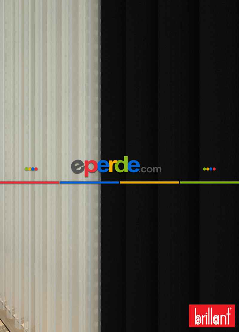 Brillant Akıllı Tül Perde Siyah Renkli Tül Dikey Zebra Perde Düz 1. Kalite